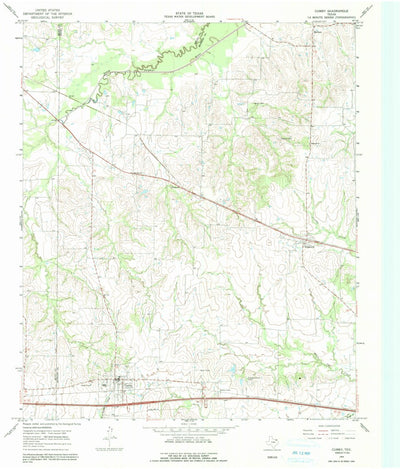 United States Geological Survey Cumby, TX (1964, 24000-Scale) digital map