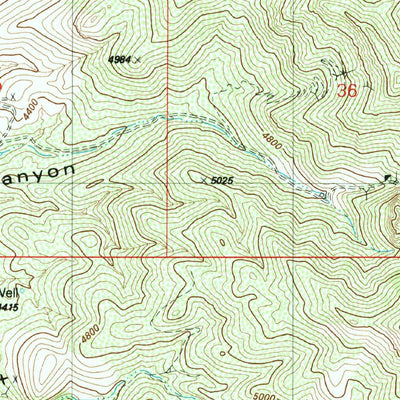United States Geological Survey Cumero Canyon, AZ (1981, 24000-Scale) digital map