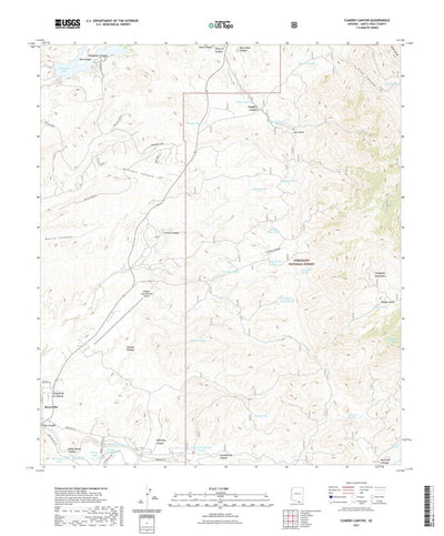 United States Geological Survey Cumero Canyon, AZ (2021, 24000-Scale) digital map