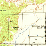 United States Geological Survey Cummings Mountain, CA (1943, 62500-Scale) digital map
