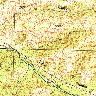United States Geological Survey Cummings Mountain, CA (1943, 62500-Scale) digital map