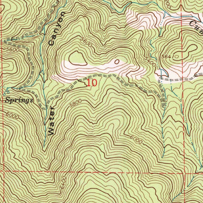 United States Geological Survey Cummings Mountain, CA (1966, 24000-Scale) digital map