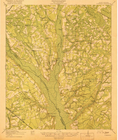United States Geological Survey Cummings, SC (1919, 62500-Scale) digital map