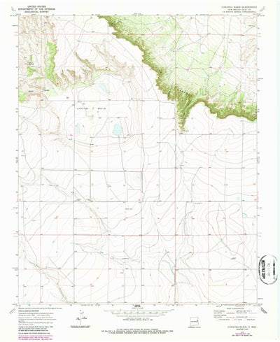 United States Geological Survey Cunavea Basin, NM (1970, 24000-Scale) digital map