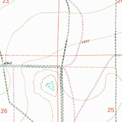 United States Geological Survey Cunavea Basin, NM (1970, 24000-Scale) digital map