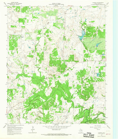 United States Geological Survey Cundiff, TX (1964, 24000-Scale) digital map