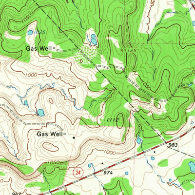 United States Geological Survey Cundiff, TX (1964, 24000-Scale) digital map