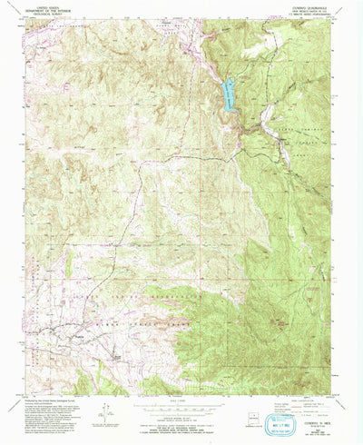 United States Geological Survey Cundiyo, NM (1953, 24000-Scale) digital map