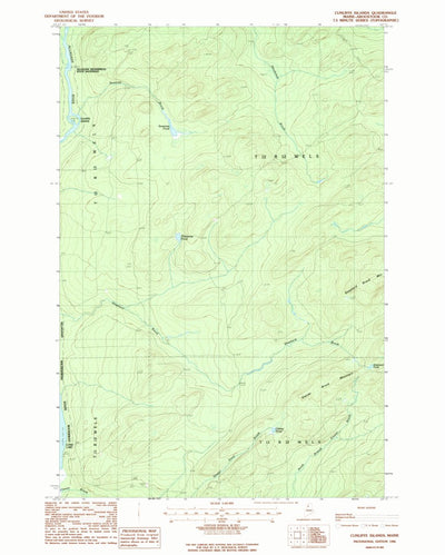 United States Geological Survey Cunliffe Islands, ME (1986, 24000-Scale) digital map