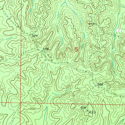 United States Geological Survey Cunningham, AL (1970, 24000-Scale) digital map