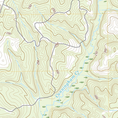 United States Geological Survey Cunningham Creek, TX (2022, 24000-Scale) digital map