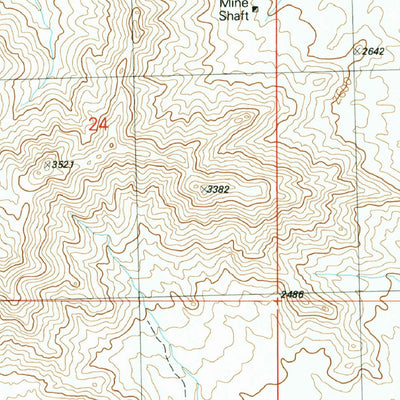 United States Geological Survey Cunningham Pass, AZ (1990, 24000-Scale) digital map