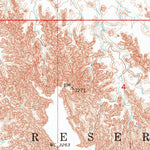 United States Geological Survey Cuny Table West, SD (1951, 24000-Scale) digital map