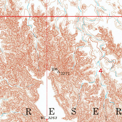 United States Geological Survey Cuny Table West, SD (1951, 24000-Scale) digital map