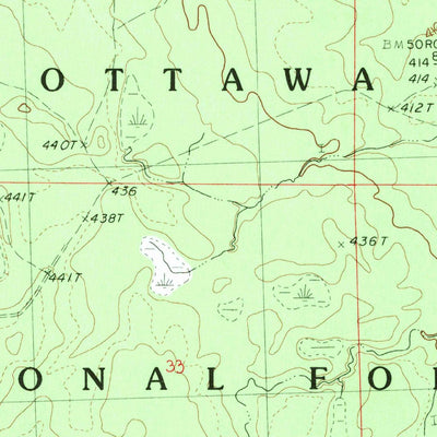 United States Geological Survey Cup Lake, MI (1982, 25000-Scale) digital map