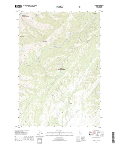 United States Geological Survey Cuprum, ID (2020, 24000-Scale) digital map