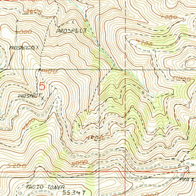 United States Geological Survey Cuprum, ID-OR (1990, 24000-Scale) digital map