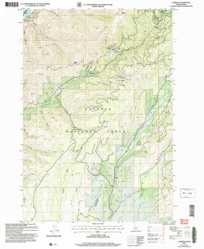 United States Geological Survey Cuprum, ID-OR (2004, 24000-Scale) digital map