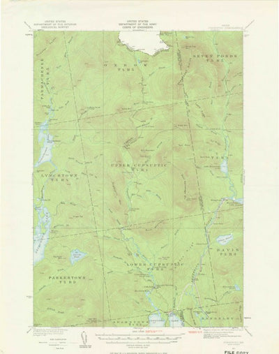 United States Geological Survey Cupsuptic, ME (1931, 62500-Scale) digital map