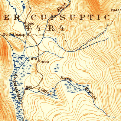 United States Geological Survey Cupsuptic, ME (1934, 62500-Scale) digital map