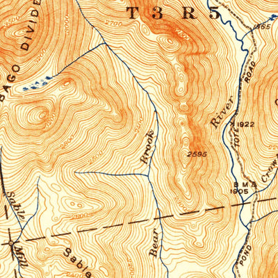 United States Geological Survey Cupsuptic, ME (1934, 62500-Scale) digital map