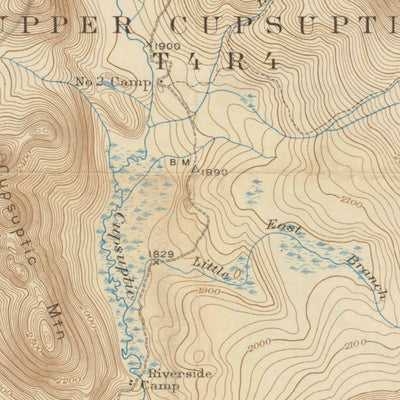 United States Geological Survey Cupsuptic, ME (1935, 62500-Scale) digital map