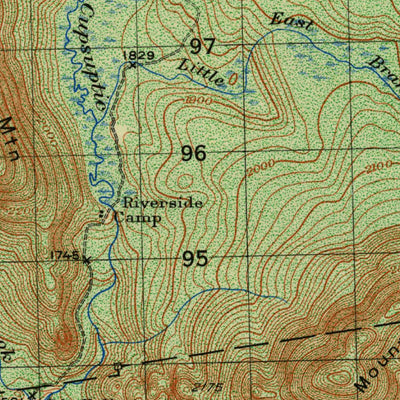 United States Geological Survey Cupsuptic, ME (1950, 50000-Scale) digital map