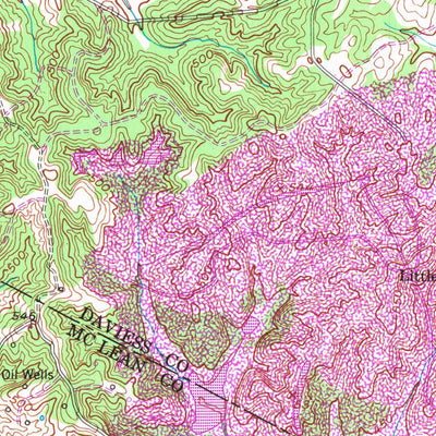 United States Geological Survey Curdsville, KY (1953, 24000-Scale) digital map