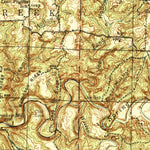 United States Geological Survey Cureall, MO (1946, 62500-Scale) digital map