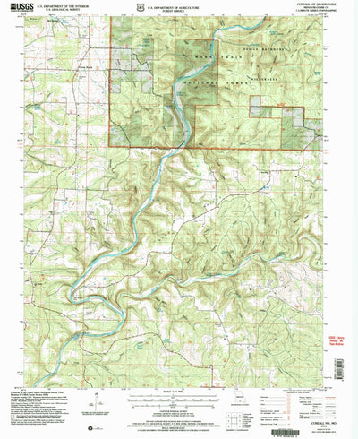 United States Geological Survey Cureall NW, MO (2004, 24000-Scale) digital map