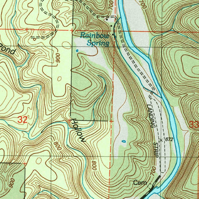 United States Geological Survey Cureall NW, MO (2004, 24000-Scale) digital map