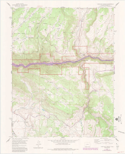 United States Geological Survey Curecanti Needle, CO (1956, 24000-Scale) digital map