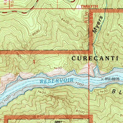 United States Geological Survey Curecanti Needle, CO (2001, 24000-Scale) digital map