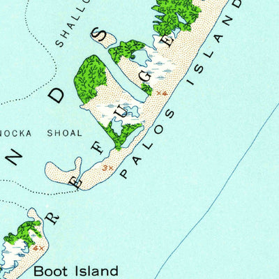 United States Geological Survey Curlew Islands Oe E, LA (1951, 24000-Scale) digital map