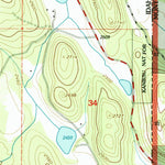 United States Geological Survey Curley Creek, ID-MT (1997, 24000-Scale) digital map