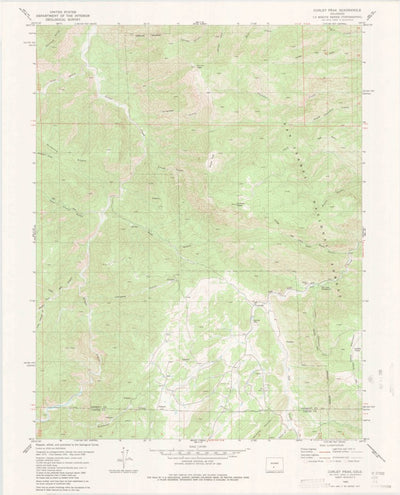 United States Geological Survey Curley Peak, CO (1980, 24000-Scale) digital map