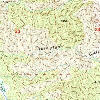 United States Geological Survey Curley Peak, CO (1994, 24000-Scale) digital map
