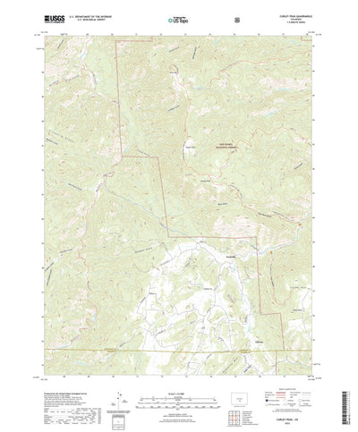 United States Geological Survey Curley Peak, CO (2022, 24000-Scale) digital map