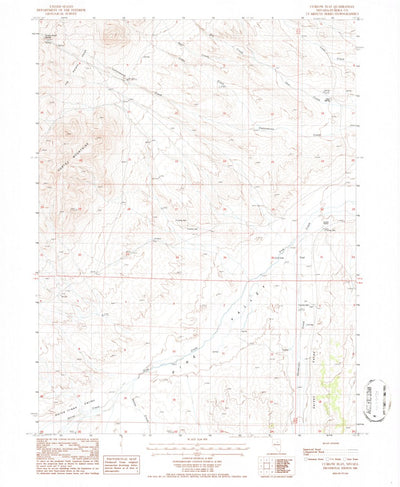 United States Geological Survey Curlow Flat, NV (1986, 24000-Scale) digital map