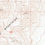 United States Geological Survey Curlow Flat, NV (1986, 24000-Scale) digital map