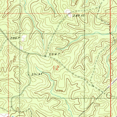 United States Geological Survey Curr Creek, LA (1985, 24000-Scale) digital map
