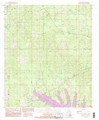 United States Geological Survey Curr Creek, LA (1994, 24000-Scale) digital map