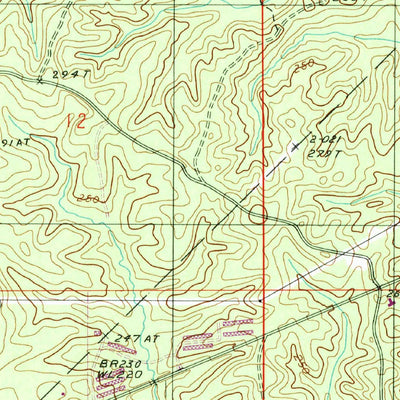 United States Geological Survey Curr Creek, LA (1994, 24000-Scale) digital map