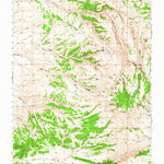 United States Geological Survey Currant Creek Ranch, WY-UT (1966, 62500-Scale) digital map