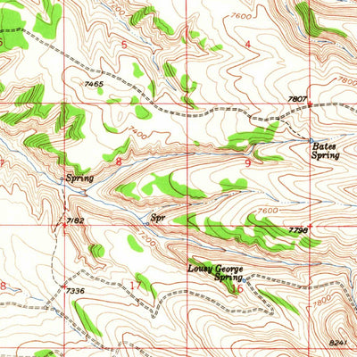 United States Geological Survey Currant Creek Ranch, WY-UT (1966, 62500-Scale) digital map