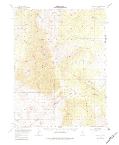 United States Geological Survey Currant Mountain, NV (1957, 62500-Scale) digital map