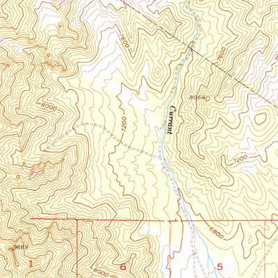 United States Geological Survey Currant Mountain, NV (1957, 62500-Scale) digital map