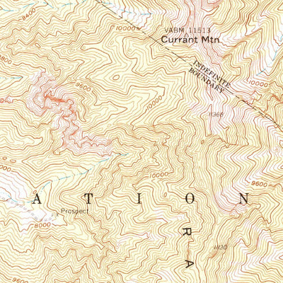 United States Geological Survey Currant Mountain, NV (1957, 62500-Scale) digital map