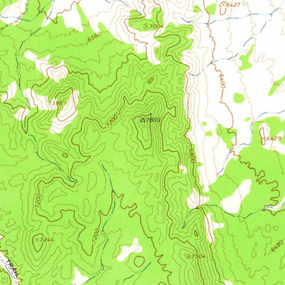 United States Geological Survey Currant Mountain, NV (1964, 62500-Scale) digital map