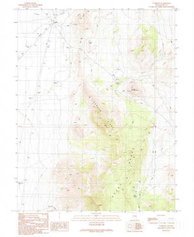 United States Geological Survey Currant, NV (1990, 24000-Scale) digital map